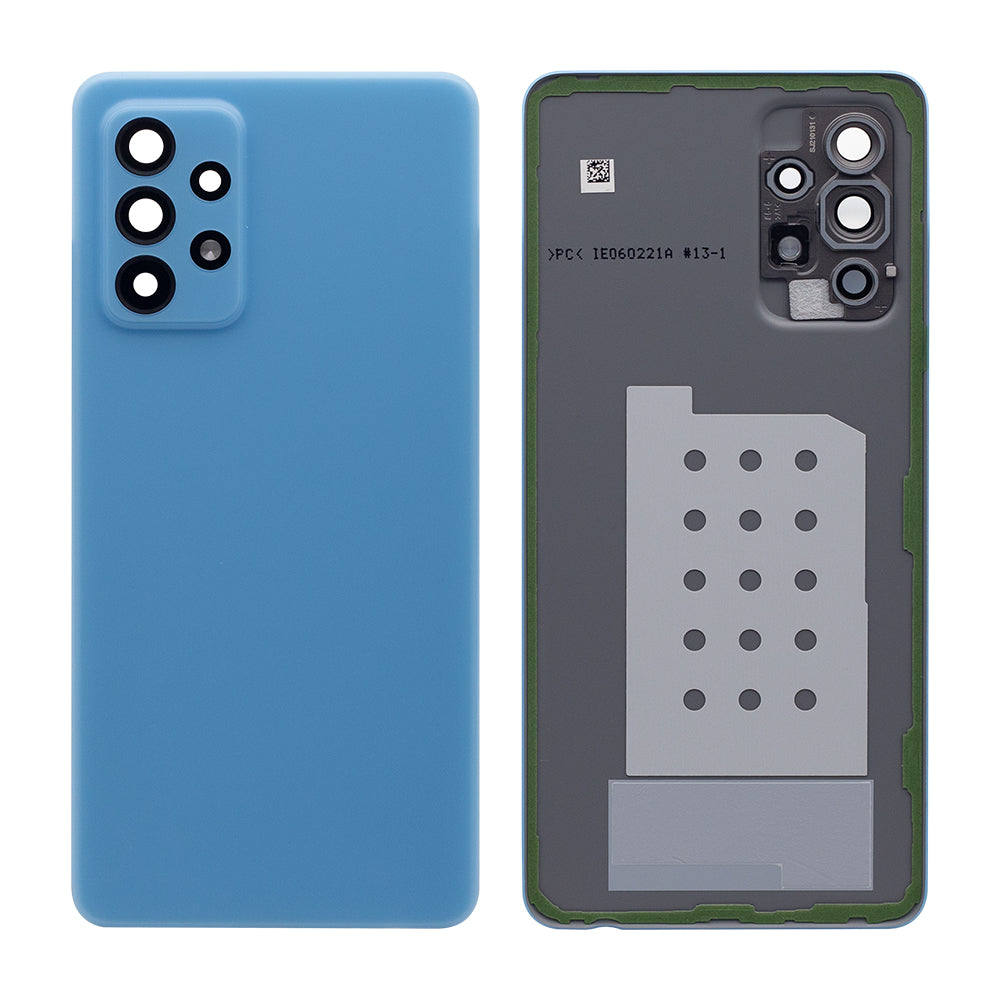 Samsung Galaxy A52 A525F, A526B, A52s A528B Coque arrière avec objectif Bleu génial OEM
