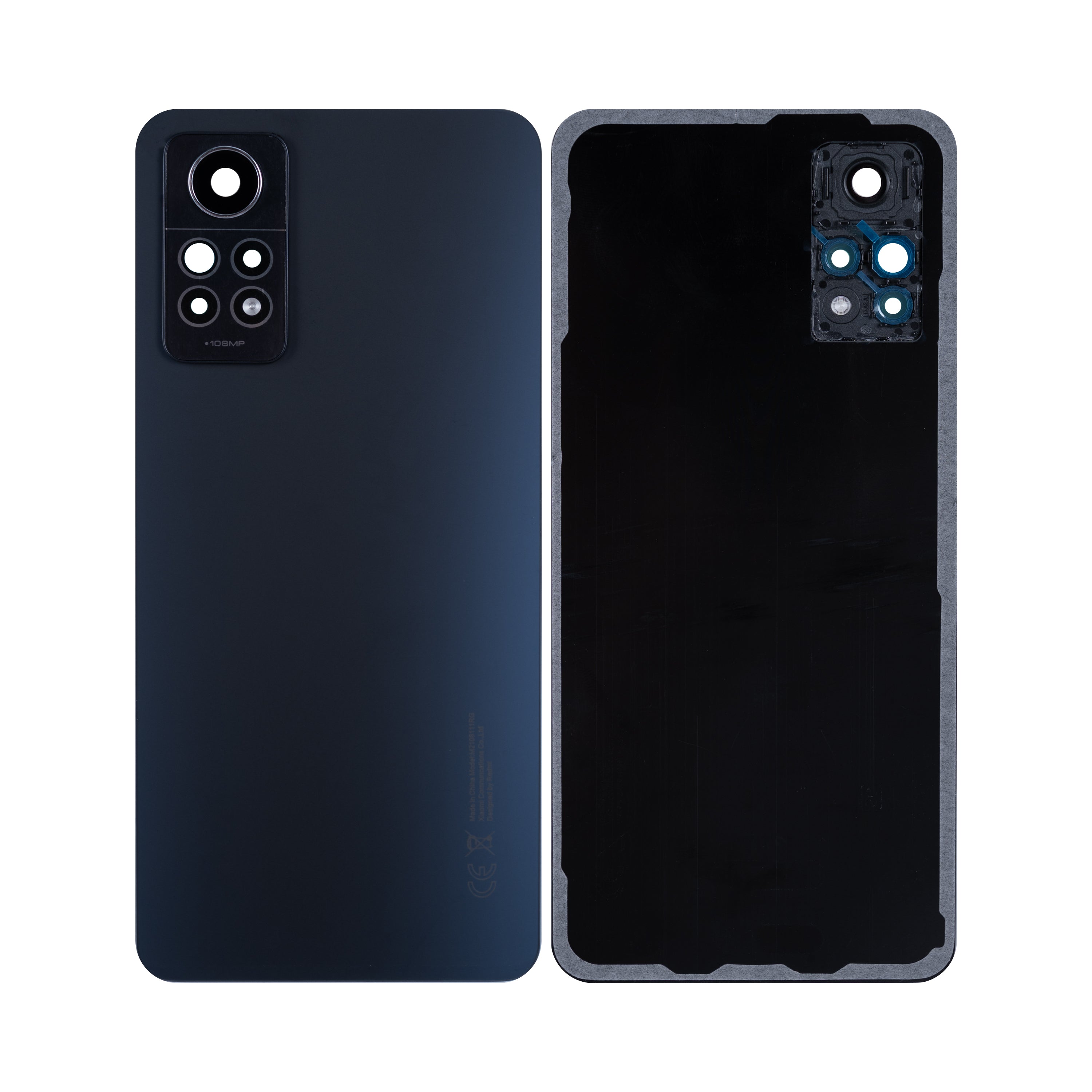 Coque arrière Xiaomi Redmi Note 12 Pro 4G avec objectif gris graphite OEM