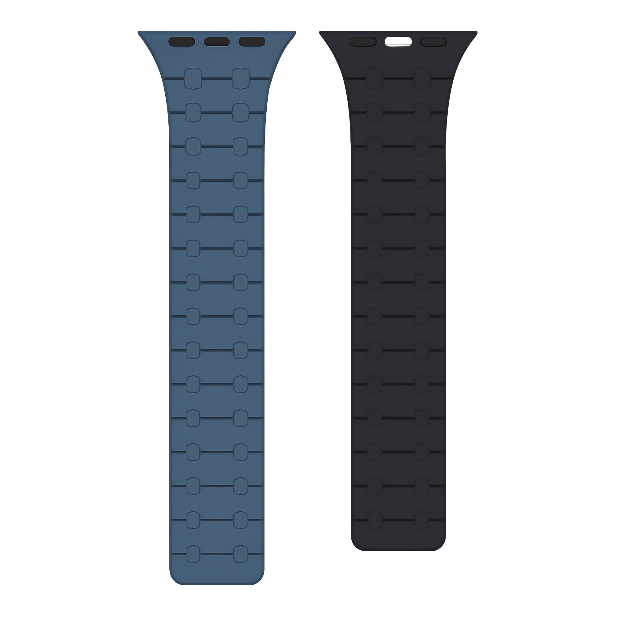 Rixus Bracelet silicone magnétique For Apple Watch 38mm, 40mm, 41mm Bleu et Minuit