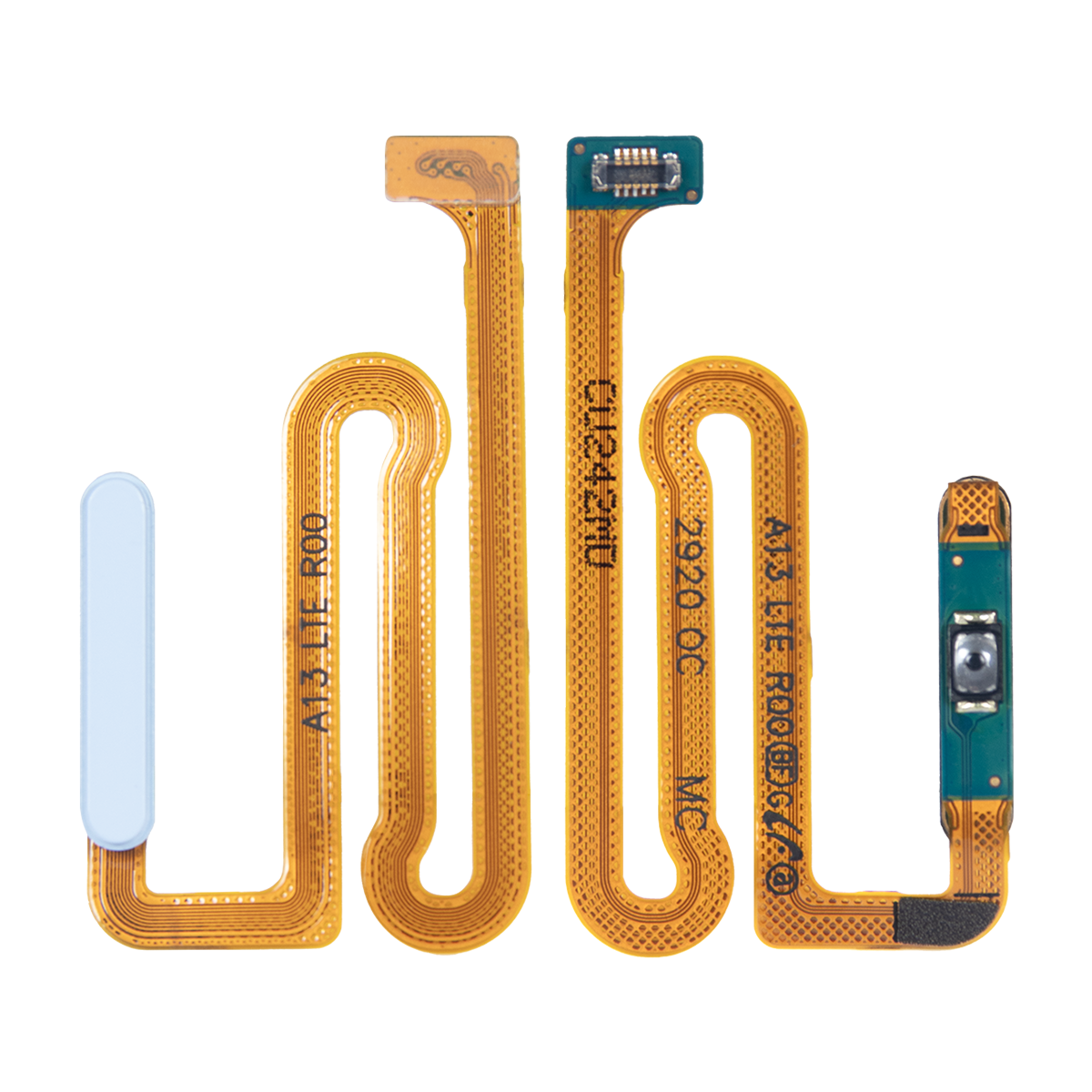 Samsung Galaxy A13 A135F, A137F Capteur d'empreintes digitales Flex avec bouton d'alimentation Bleu OEM