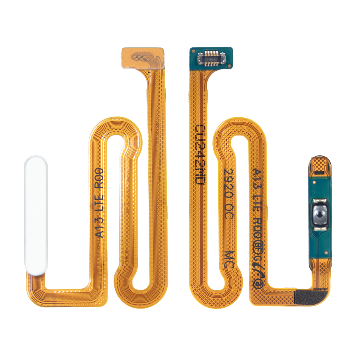 Capteur d'empreintes digitales Samsung Galaxy A13 A135F, A137F avec bouton d'alimentation, blanc, OEM