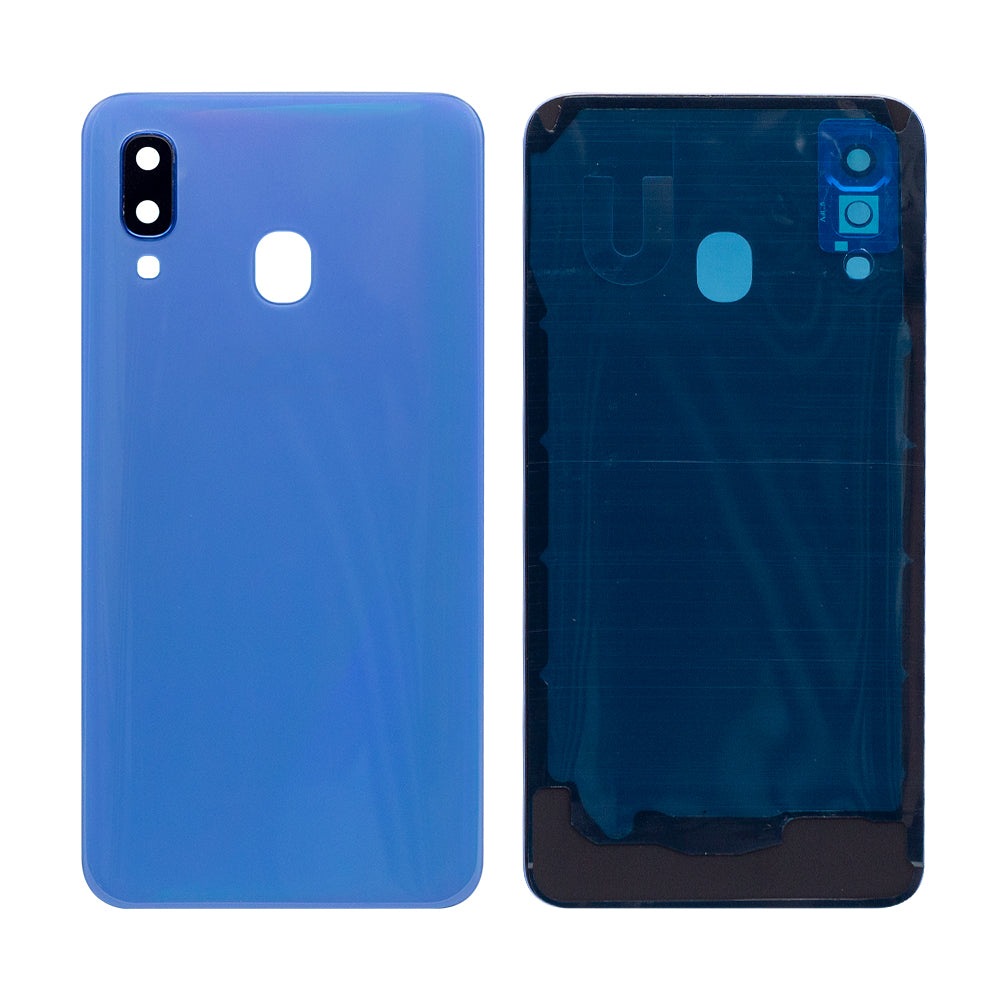 Coque arrière Samsung Galaxy A40 A405F avec objectif bleu OEM