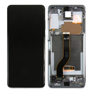 Samsung Galaxy S20 Plus G985F, 5G G986F Écran et numériseur avec cadre Cosmic Grey Service Pack
