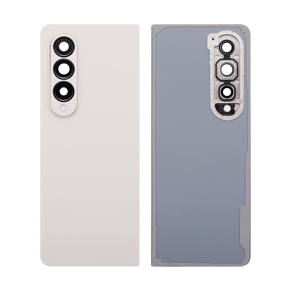 Coque arrière Samsung Galaxy Z Fold4 5G F936B avec objectif beige OEM