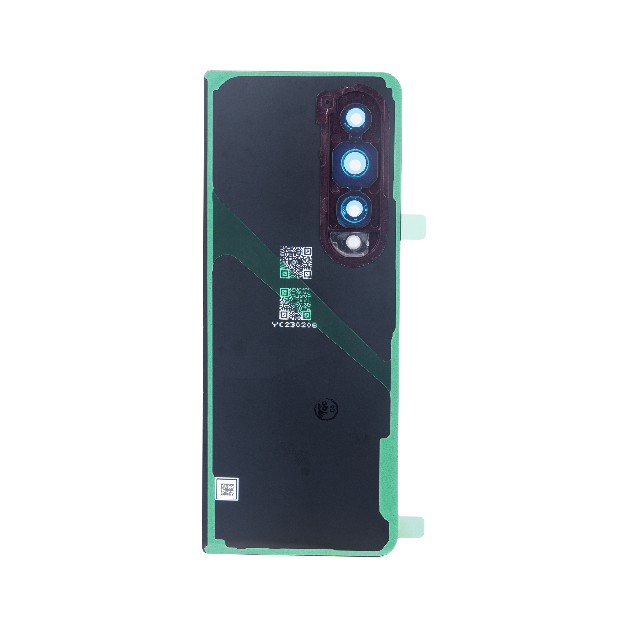 Coque arrière Samsung Galaxy Z Fold4 5G F936B avec objectif bordeaux OEM