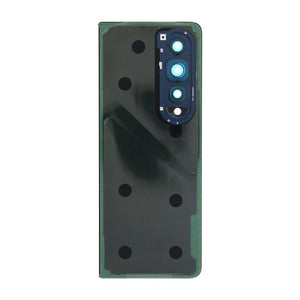 Coque arrière Samsung Galaxy Z Fold4 5G F936B avec objectif gris-vert d'origine