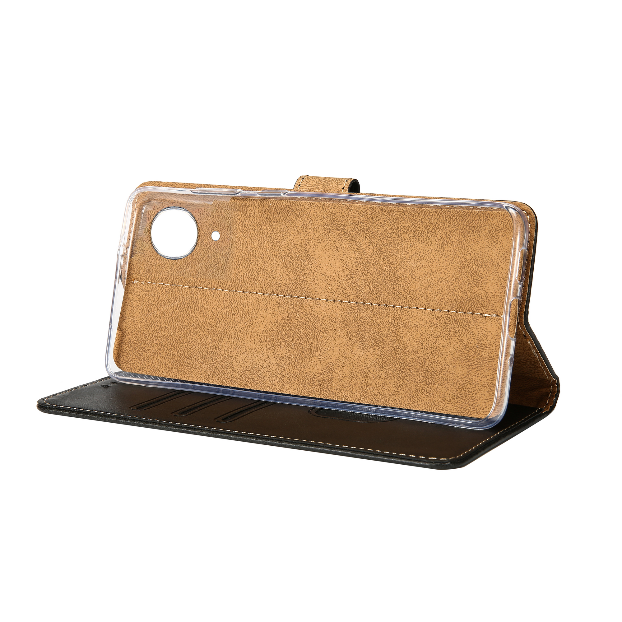 Rixus Bookcase pour Samsung Galaxy A03 Core Black