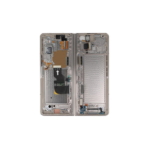 Samsung Galaxy Z Fold4 5G F936B Écran principal et numériseur avec cadre beige Service Pack
