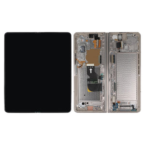 Samsung Galaxy Z Fold4 5G F936B Écran principal et numériseur avec cadre beige Service Pack