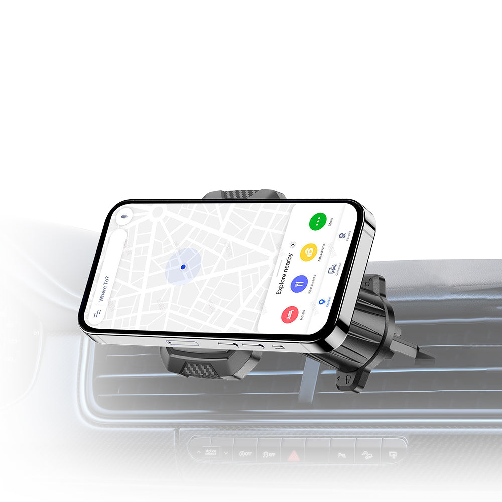 Rixus RXHM61 Support magnétique rectangulaire pour voiture gris