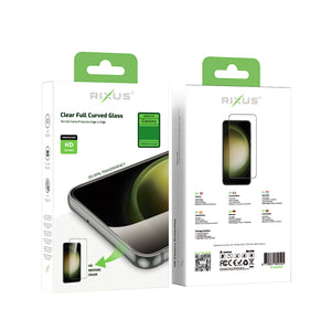 Rixus Clear HD Full Curved Edge Tempered Glass pour Samsung Galaxy A35, A55