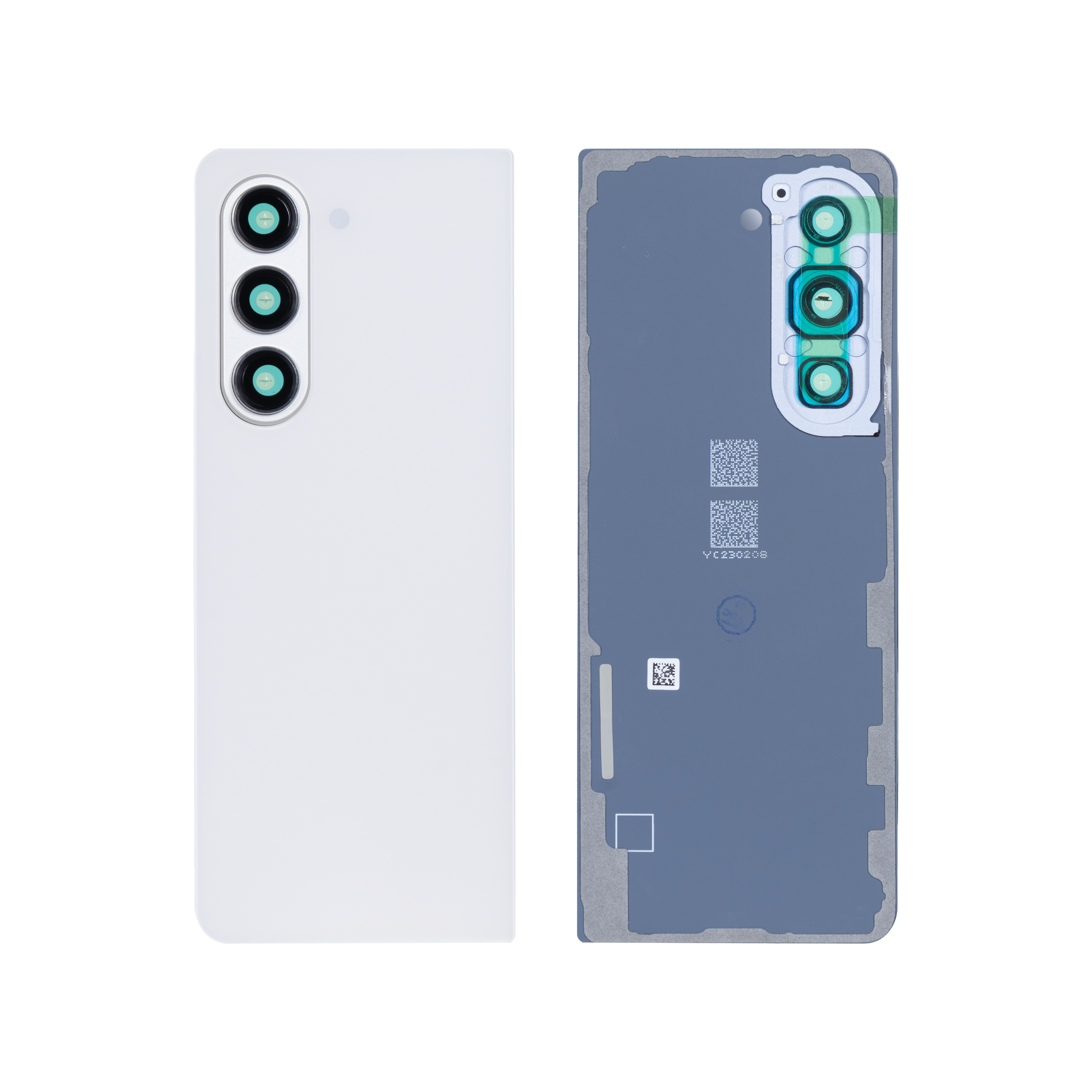 Coque arrière Samsung Galaxy Z Fold5 F946B avec lentille crème OEM