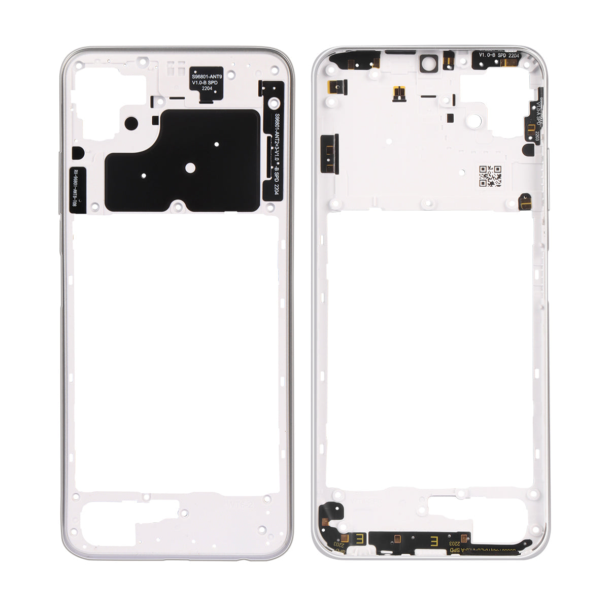 Samsung Galaxy A22 5G A226B Cadre central blanc d'origine