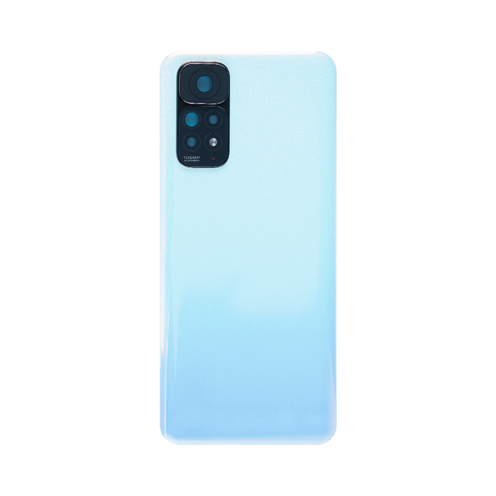 Coque arrière Xiaomi Redmi Note 11S avec objectif blanc perle d'origine