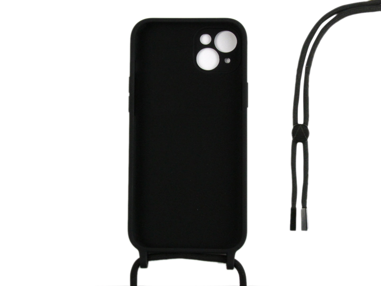 Rixus TPU Necklace Cord Cover For Apple iPhone 13 Noir