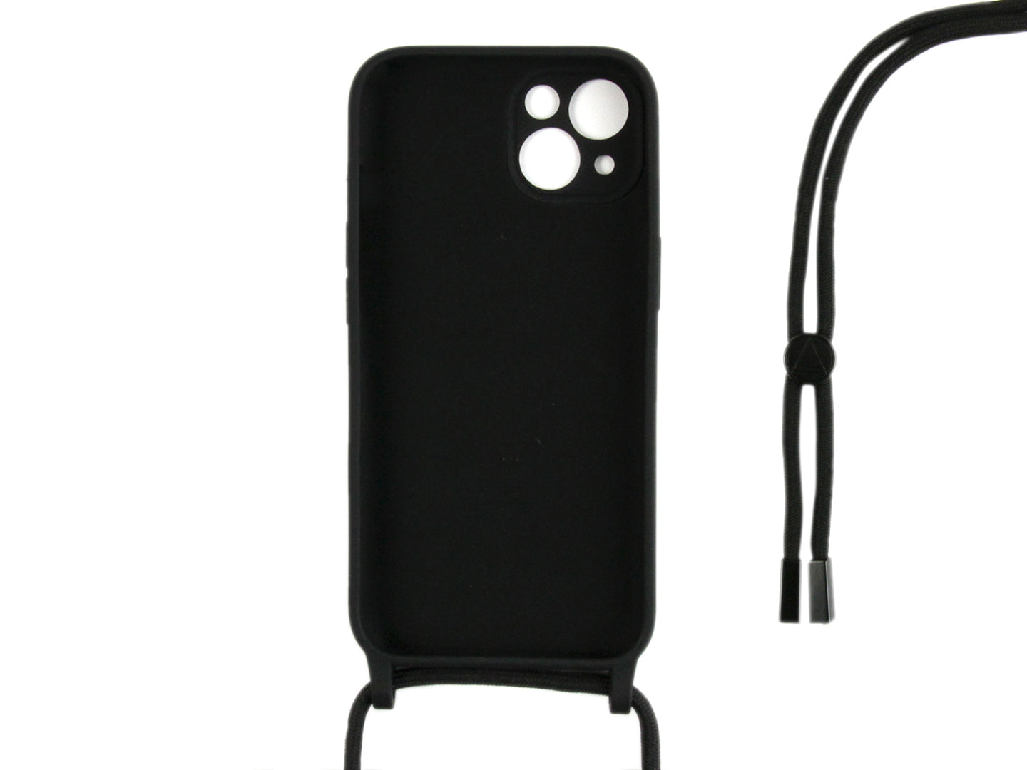 Rixus TPU Necklace Cord Cover For Apple iPhone 13 Mini Noir