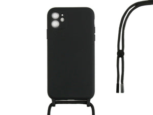 Rixus TPU Necklace Cord Cover For Apple iPhone 12 Noir