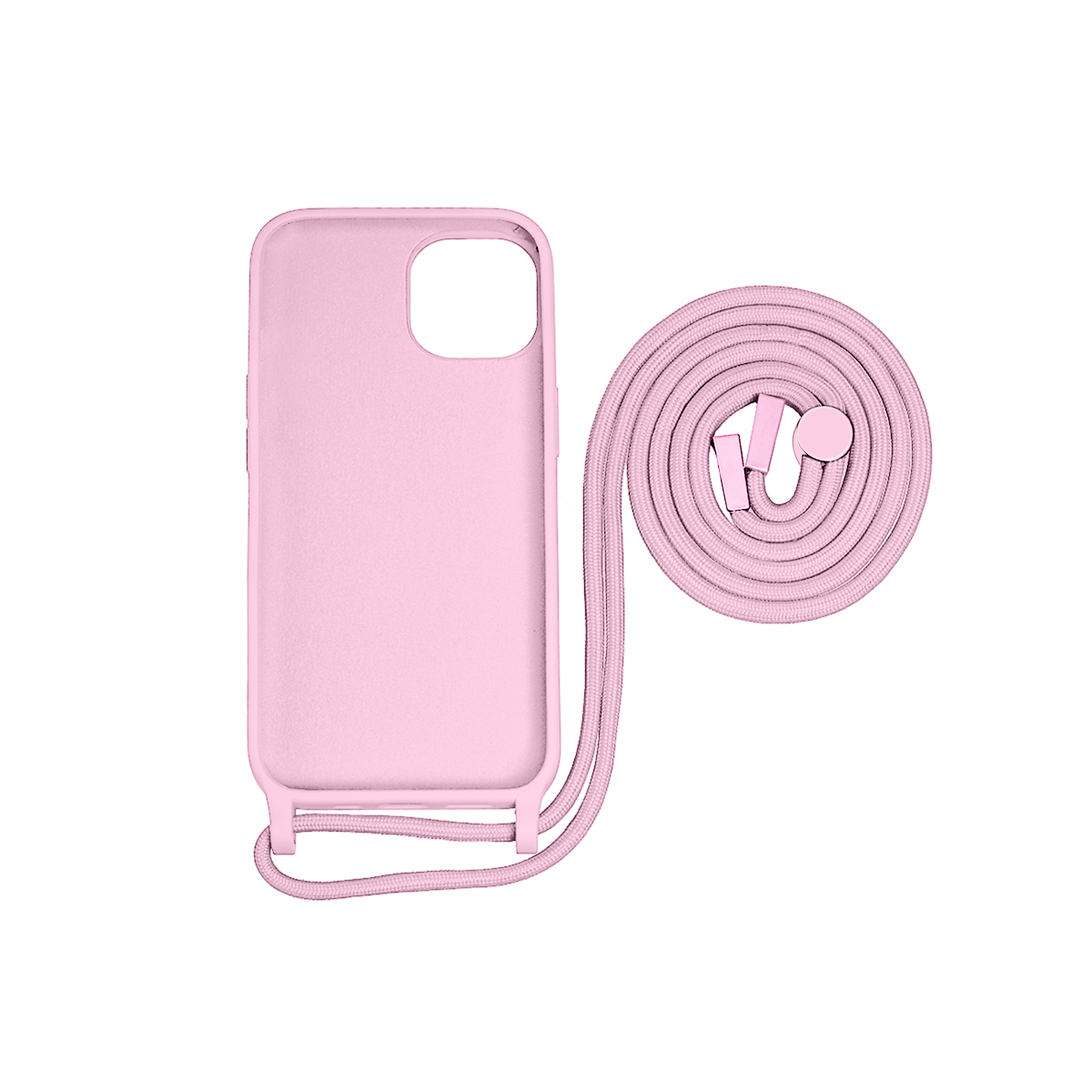 Rixus TPU Necklace Cord Cover For Apple iPhone 12 Rose