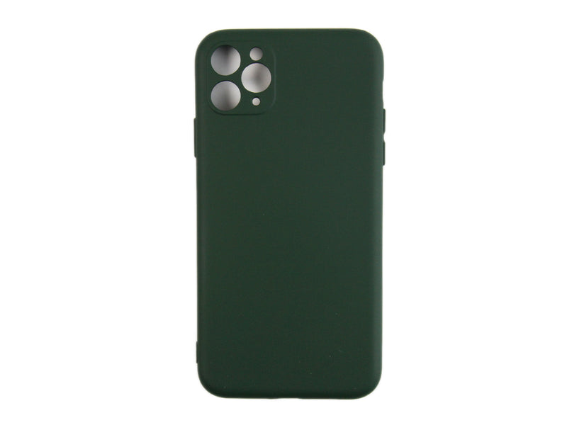 Rixus Coque TPU souple For Apple iPhone 11 Pro Max Vert foncé