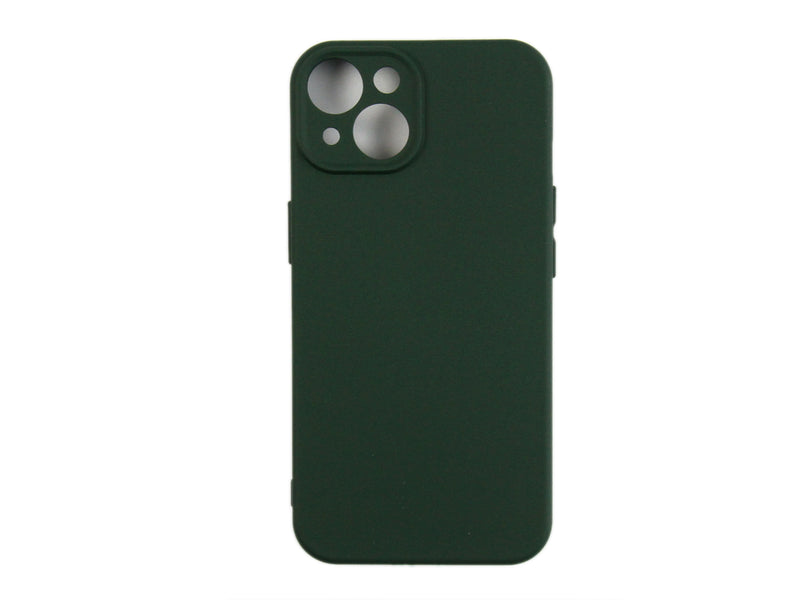 Rixus Soft TPU Phone Case For Apple iPhone 14 Dark Green