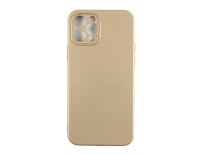 Rixus Soft TPU Phone Case For Apple iPhone 12 Pro Gold