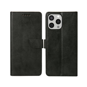 Rixus Bibliothèque For Apple iPhone 15 Pro Noir