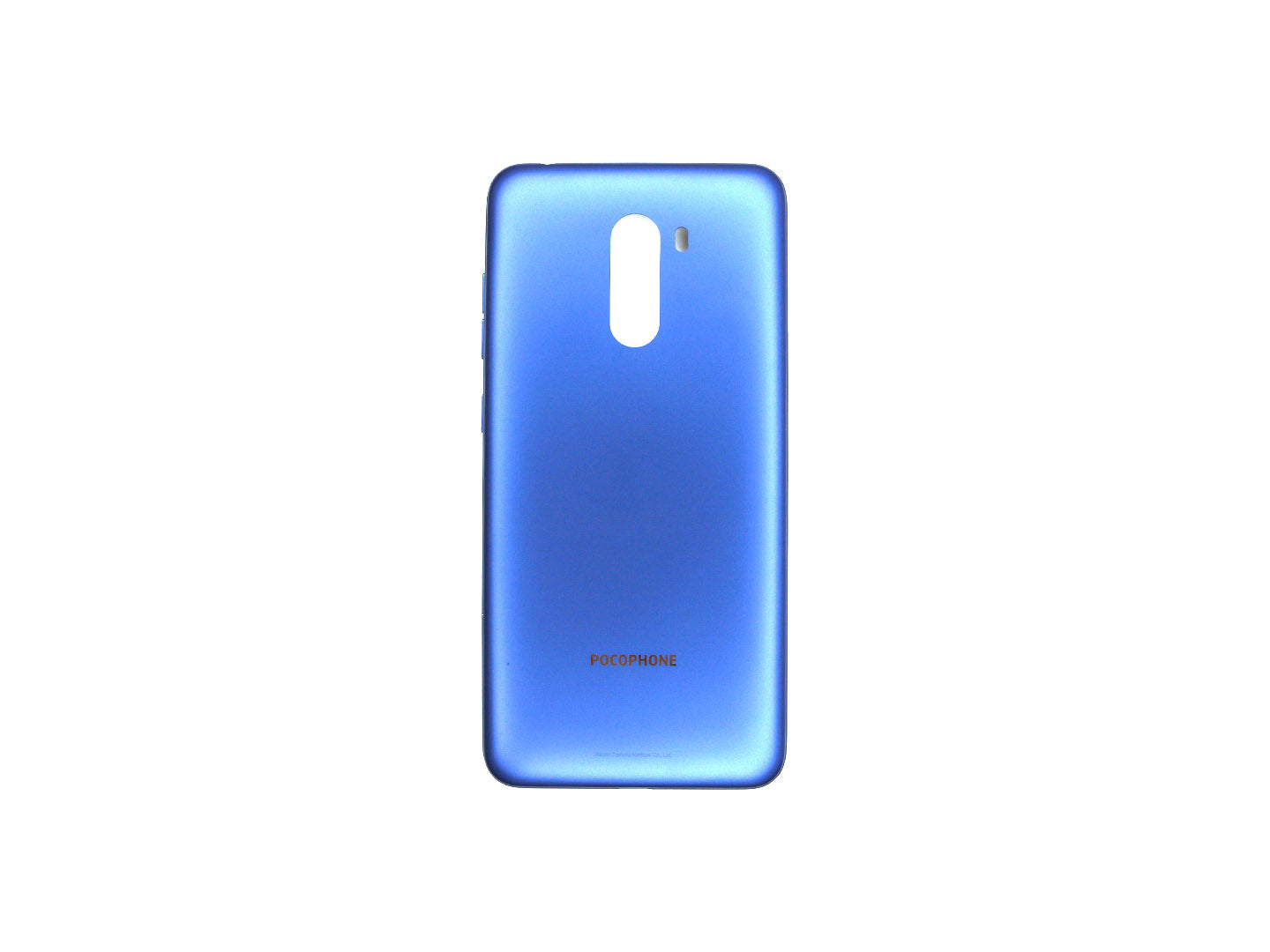Coque arrière Xiaomi Pocophone F1 sans objectif, bleu acier, OEM