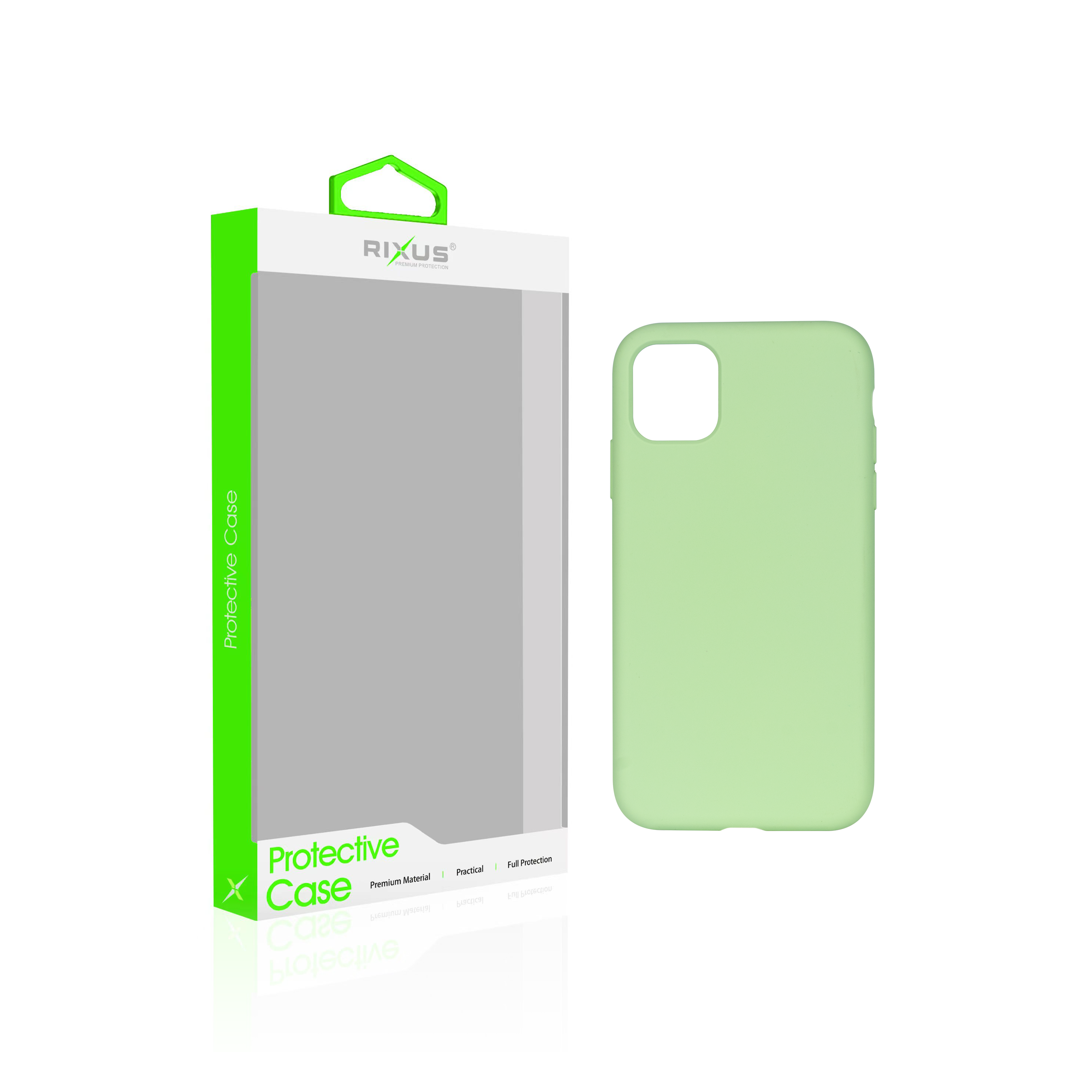 Rixus Soft TPU Phone Case With MagSafe Compatible For Apple iPhone 11 Pro Max Matcha