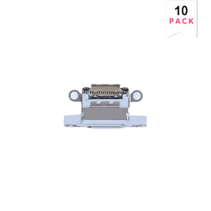 For Apple iPhone 16, 16 Plus System Charging Port Blanc (10pcs)