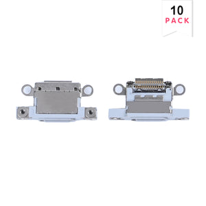 For Apple iPhone 16, 16 Plus System Charging Port Blanc (10pcs)