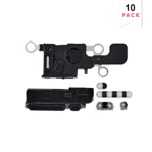 For Apple iPhone 16 Haut-parleur et Microphone Ensemble de Filets Blanc Compatible (10pcs)
