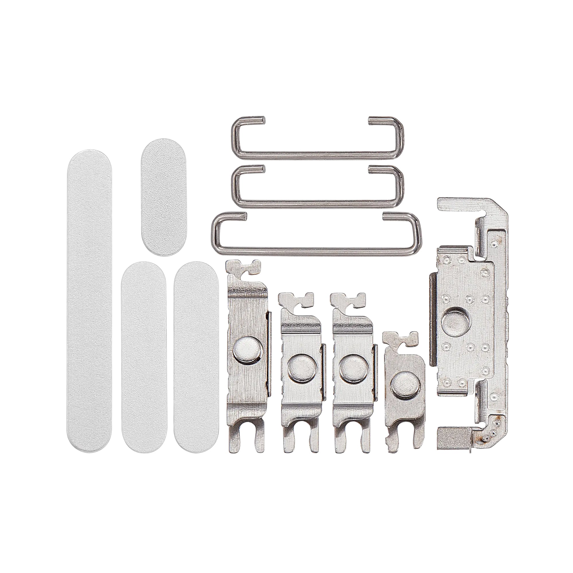 For Apple 16, 16 Plus Ensemble de boutons latéraux blancs compatibles (4 pièces)