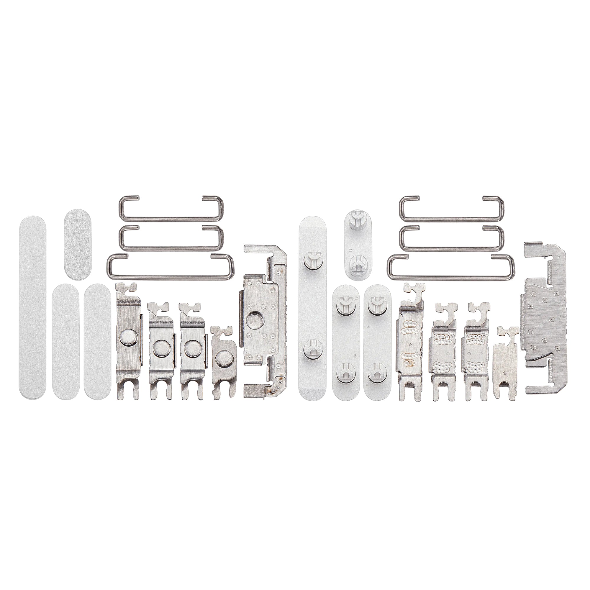 For Apple 16, 16 Plus Ensemble de boutons latéraux blancs compatibles (4 pièces)