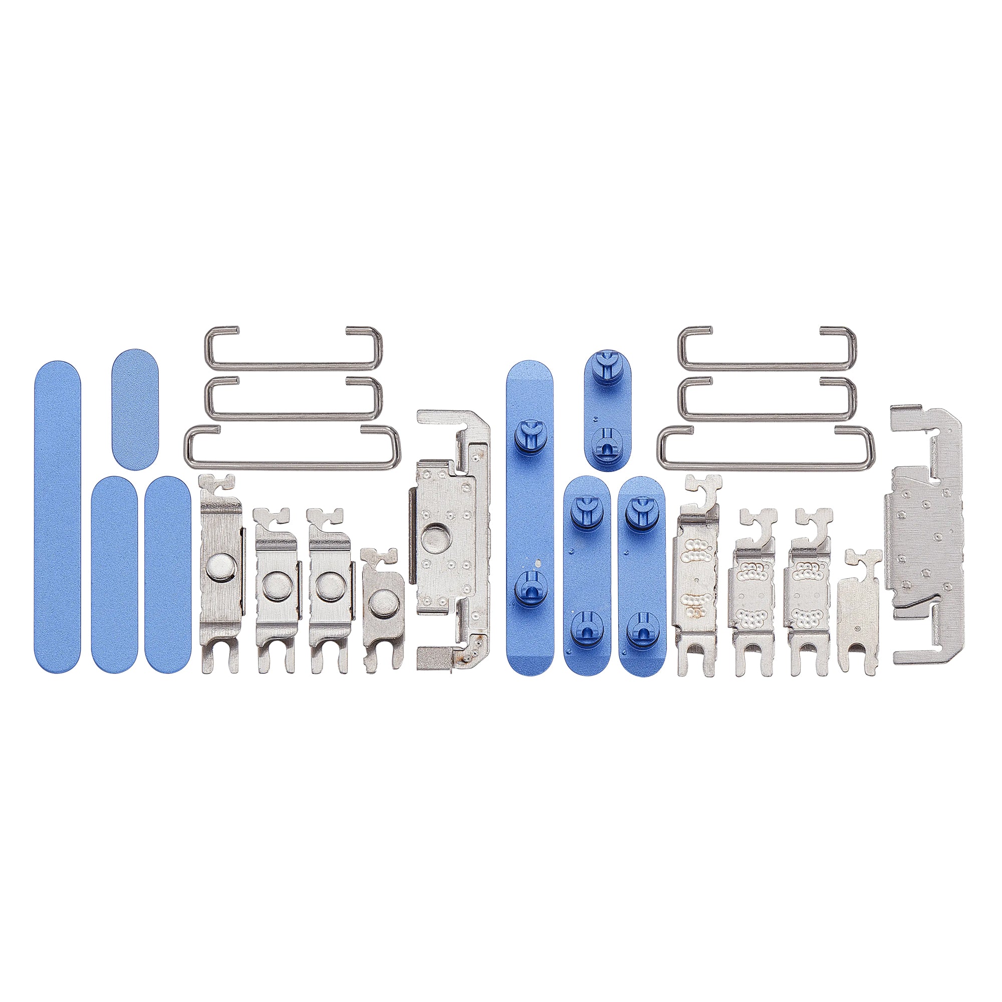 For Apple iPhone 15 Pro Max Haut-parleur et microphone Mesh White Titanium Compatible (10pcs)
