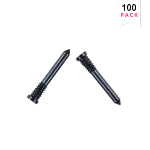 Pour iPhone 16, 16 Plus, 16 Pro, 16 Pro Max Vis de fond noir (paquet de 100)