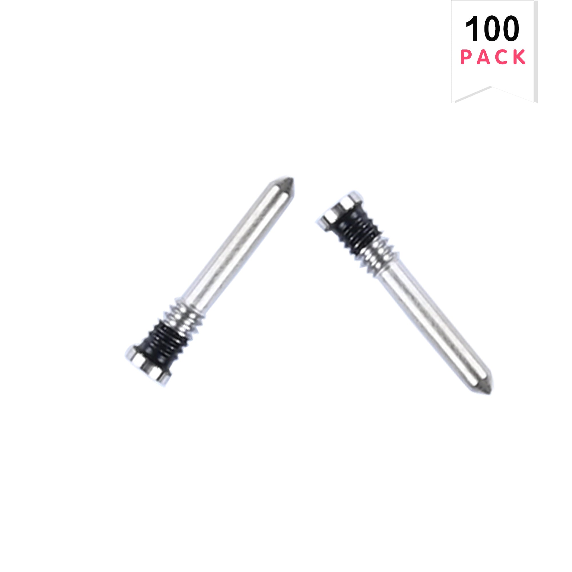 Pour iPhone 16, 16 Plus, 16 Pro, 16 Pro Max Vis de fond Argent (100-Pack)