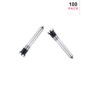 Pour iPhone 16, 16 Plus, 16 Pro, 16 Pro Max Vis de fond Argent (100-Pack)
