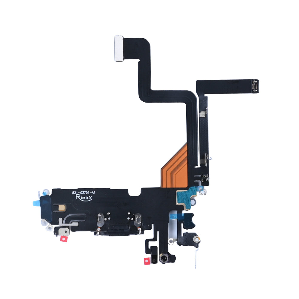 For Apple iPhone 14 Pro System Charging Flex Noir Compatible