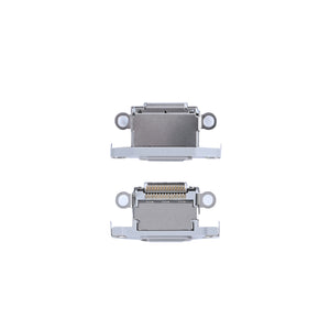For Apple iPhone 15 Pro, 15 Pro Max System Charging Port White Titanium Compatible (10pcs)