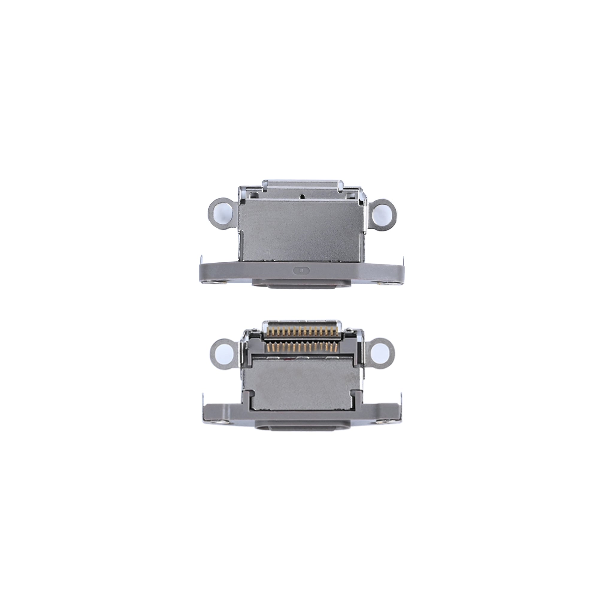 For Apple iPhone 15 Pro, 15 Pro Max Port de Charge Naturel Compatible Titane (10pcs)