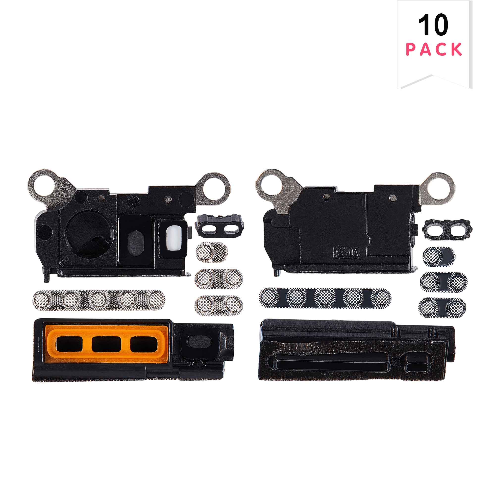 For Apple iPhone 15 Pro Max Haut-parleur et Microphone Mesh Bleu Titanium Compatible (10pcs)