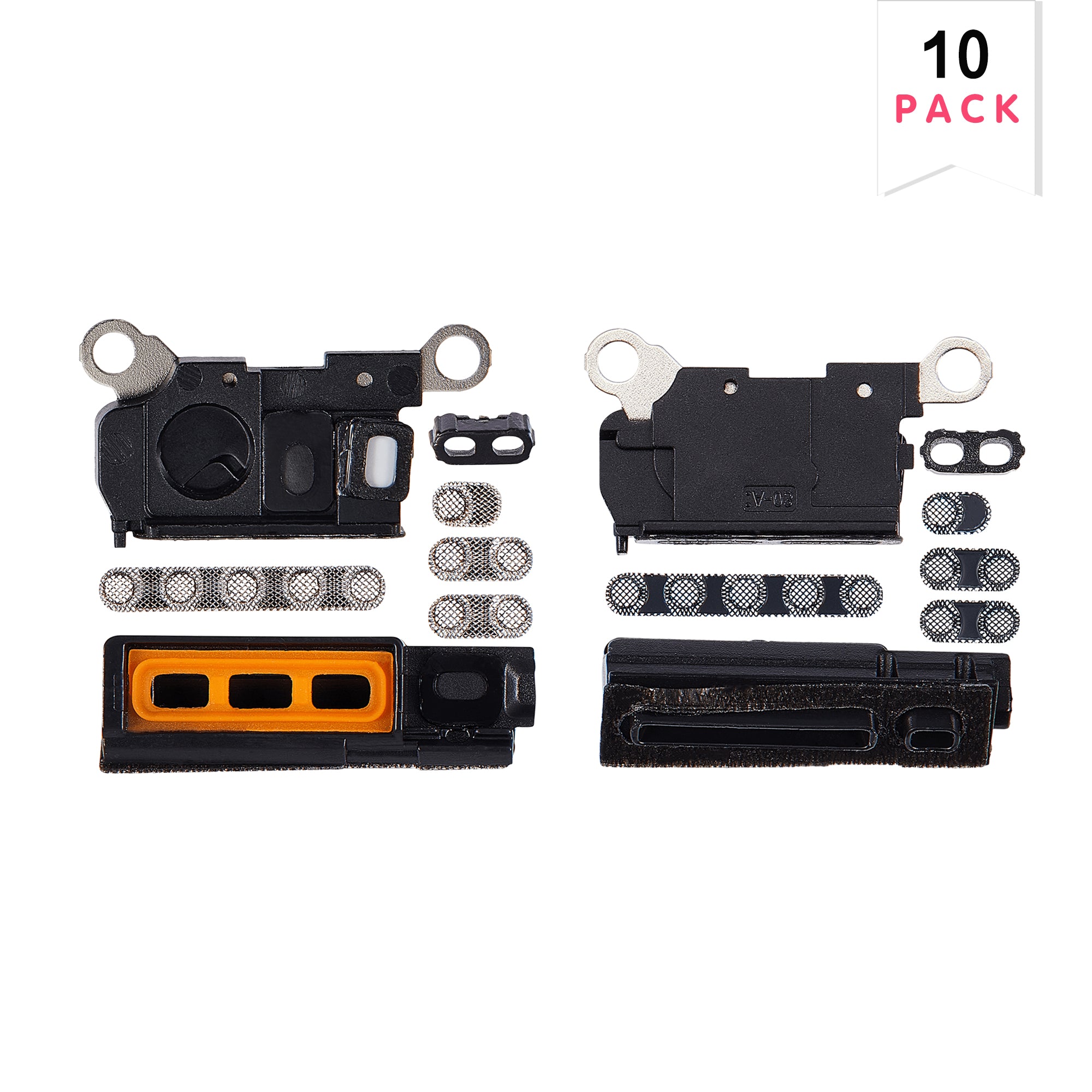 For Apple iPhone 15 Pro Max Haut-parleur et microphone Mesh Natural Titanium Compatible (10pcs)