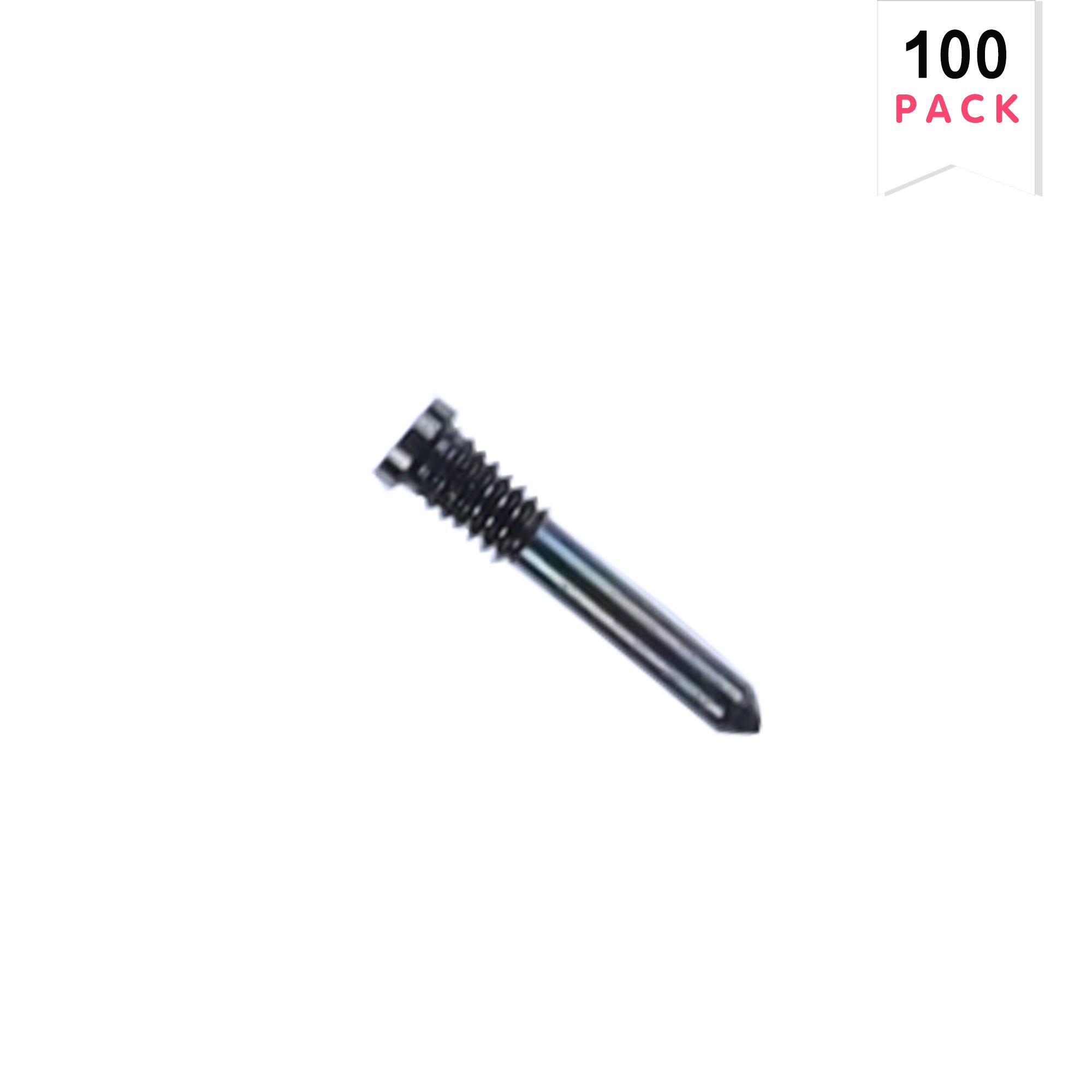 Pour iPhone 15 Pro, 15 Pro Max Vis de fond noir compatible titane (100-Pack)