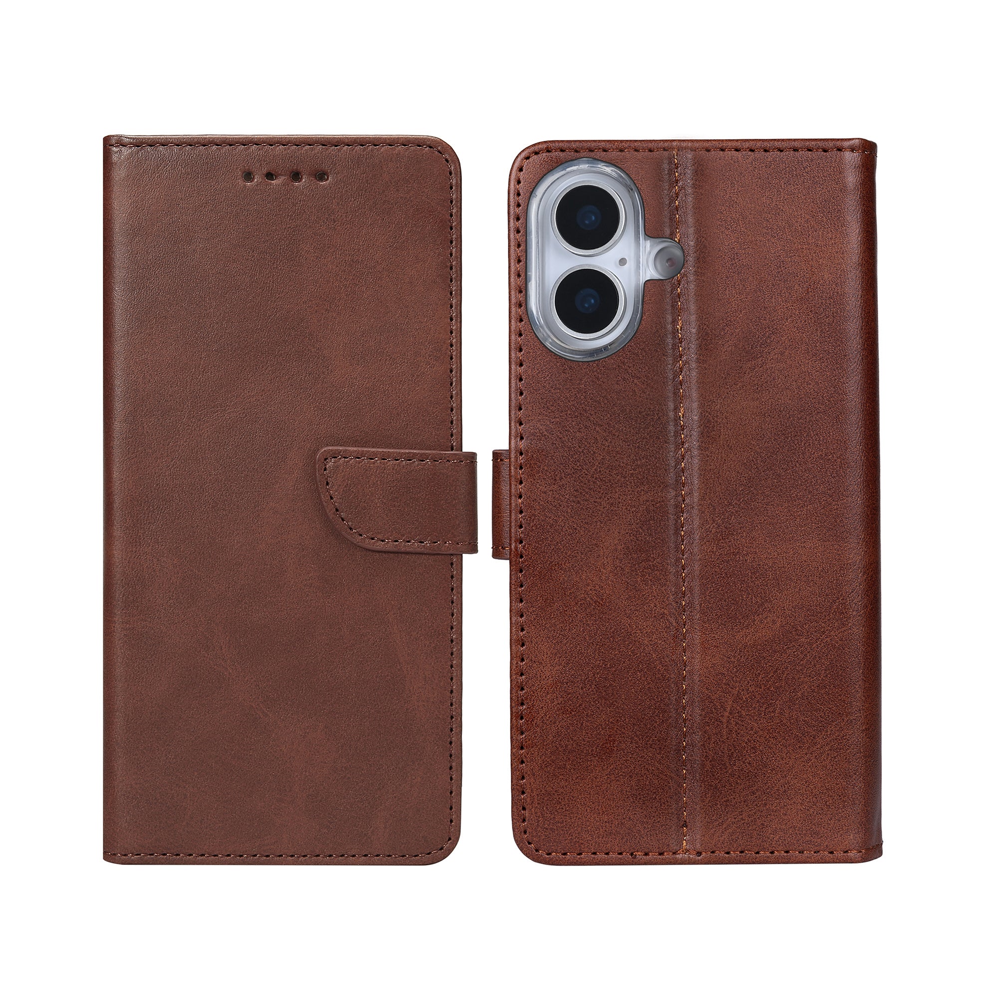 Rixus Bibliothèque For Apple iPhone 17 Marron