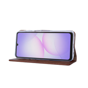 Bibliothèque Rixus pour Samsung Galaxy A07 Marron