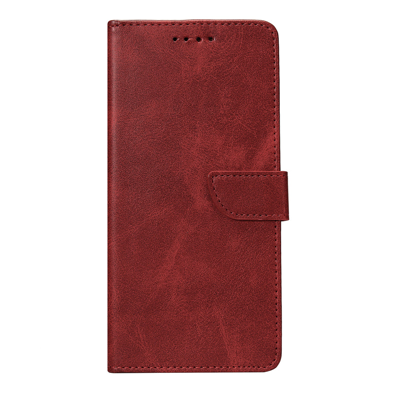 Rixus Bookcase For Apple iPhone 17 Rouge foncé