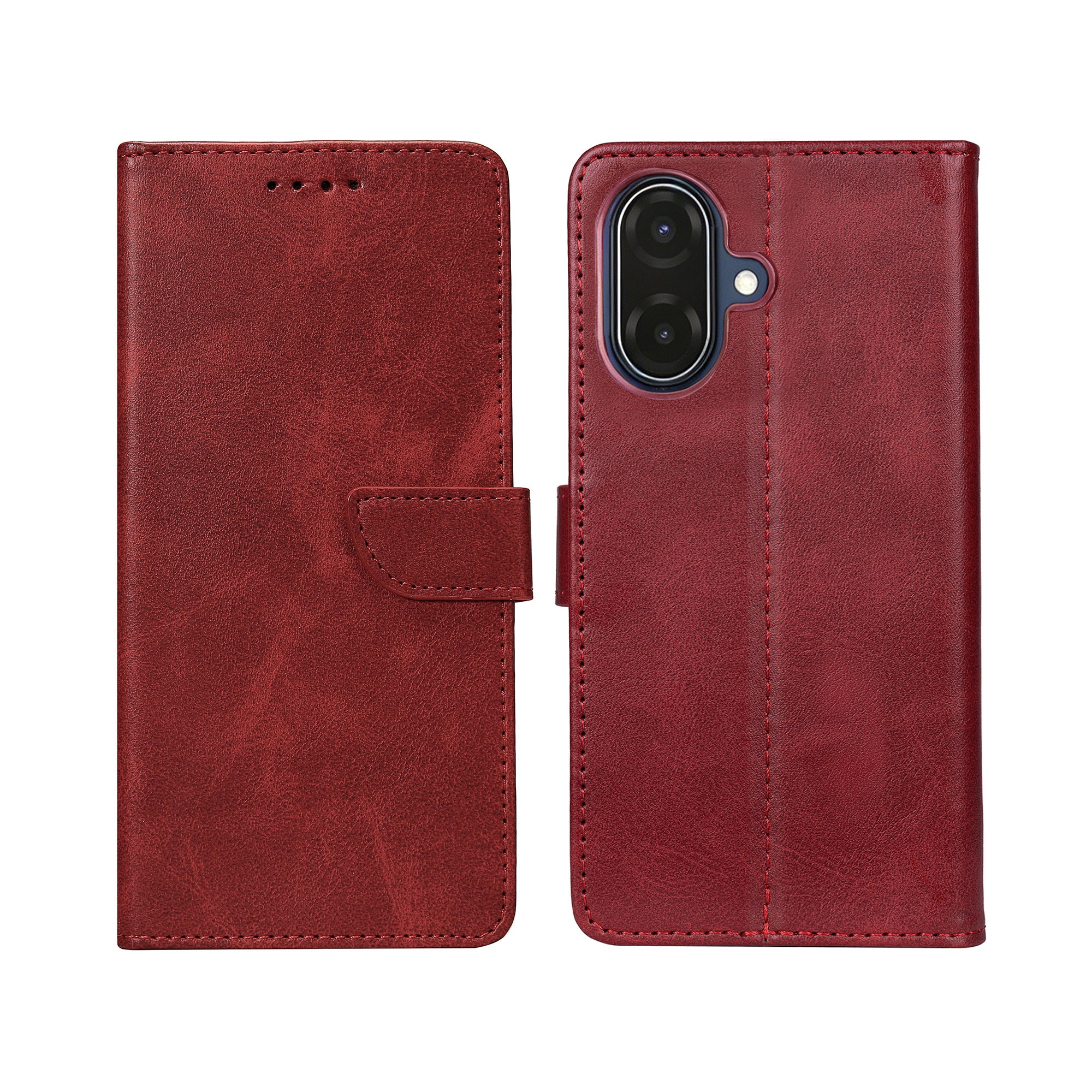 Bibliothèque Rixus pour Samsung Galaxy A07 Rouge foncé