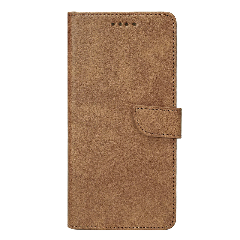 Rixus Bookcase For Apple iPhone 17 Light Brown