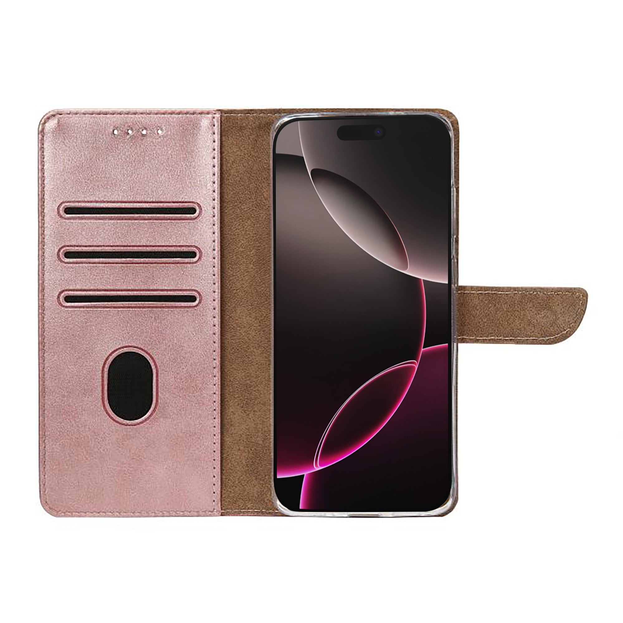 Rixus Bibliothèque For Apple iPhone 17 Pro Rose