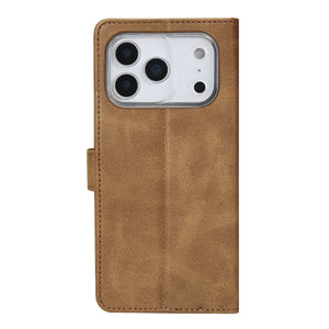 Rixus Bibliothèque For Apple iPhone 17 Pro Light Brown